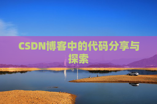 CSDN博客中的代码分享与探索